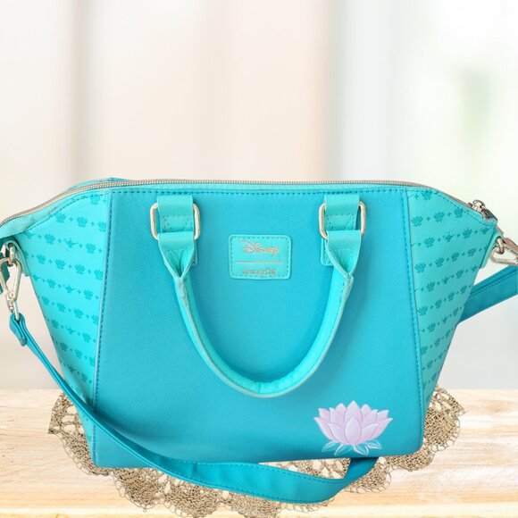 Princess Jasmine Disney Loungefly Crossbody Bag (Teal and Gold) - Picture 2 of 5